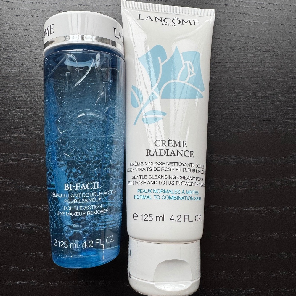 Brand new set of Lancome cleanser and makeup remover